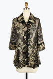 Olive Ombre Vine Soutache Jacket