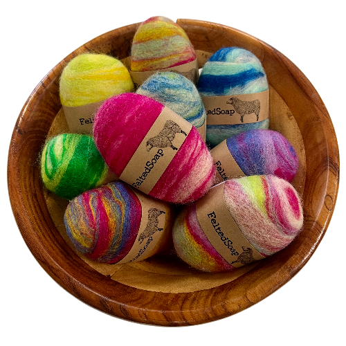 Felted Soap Multicolored