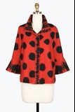 Red Dots & Scribbles Short Jacket