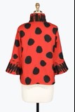 Red Dots & Scribbles Short Jacket