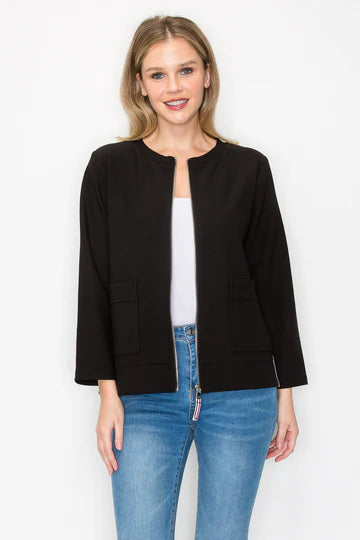 Kylie Knit Crepe Jacket