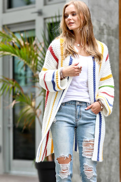 Multi Striped Cardigan