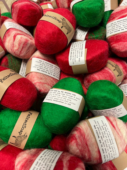 Felted Soap Christmas Holiday Color Stocking Stuffer