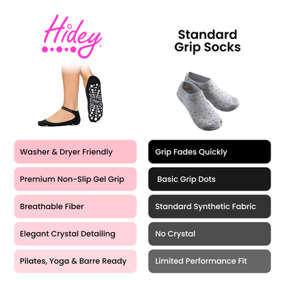 Hidey Non-Slip Bamboo Grip Socks for Women – Anti-Slip