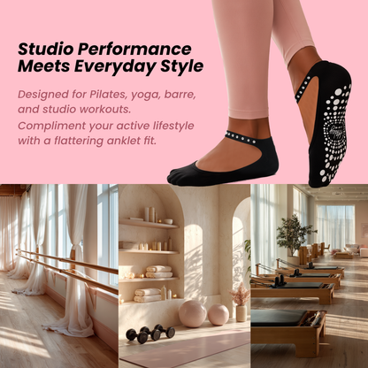 Hidey Non-Slip Bamboo Grip Socks for Women – Anti-Slip