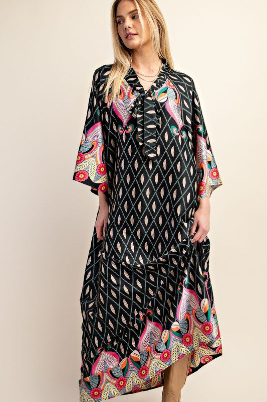 Printed Lounge Maxi Dress