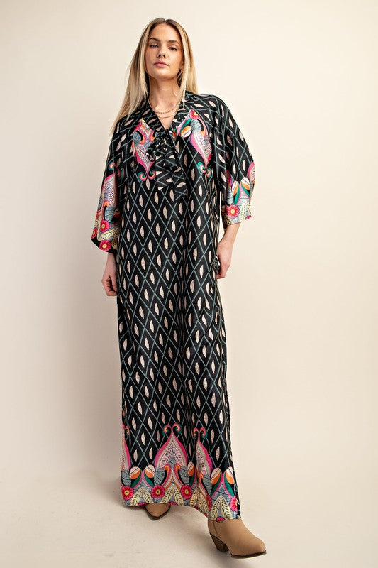 Printed Lounge Maxi Dress