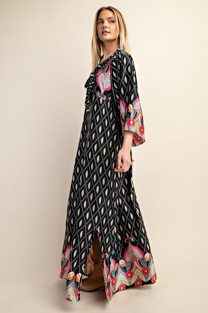 Printed Lounge Maxi Dress