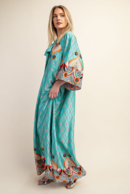 Printed Lounge Maxi Dress