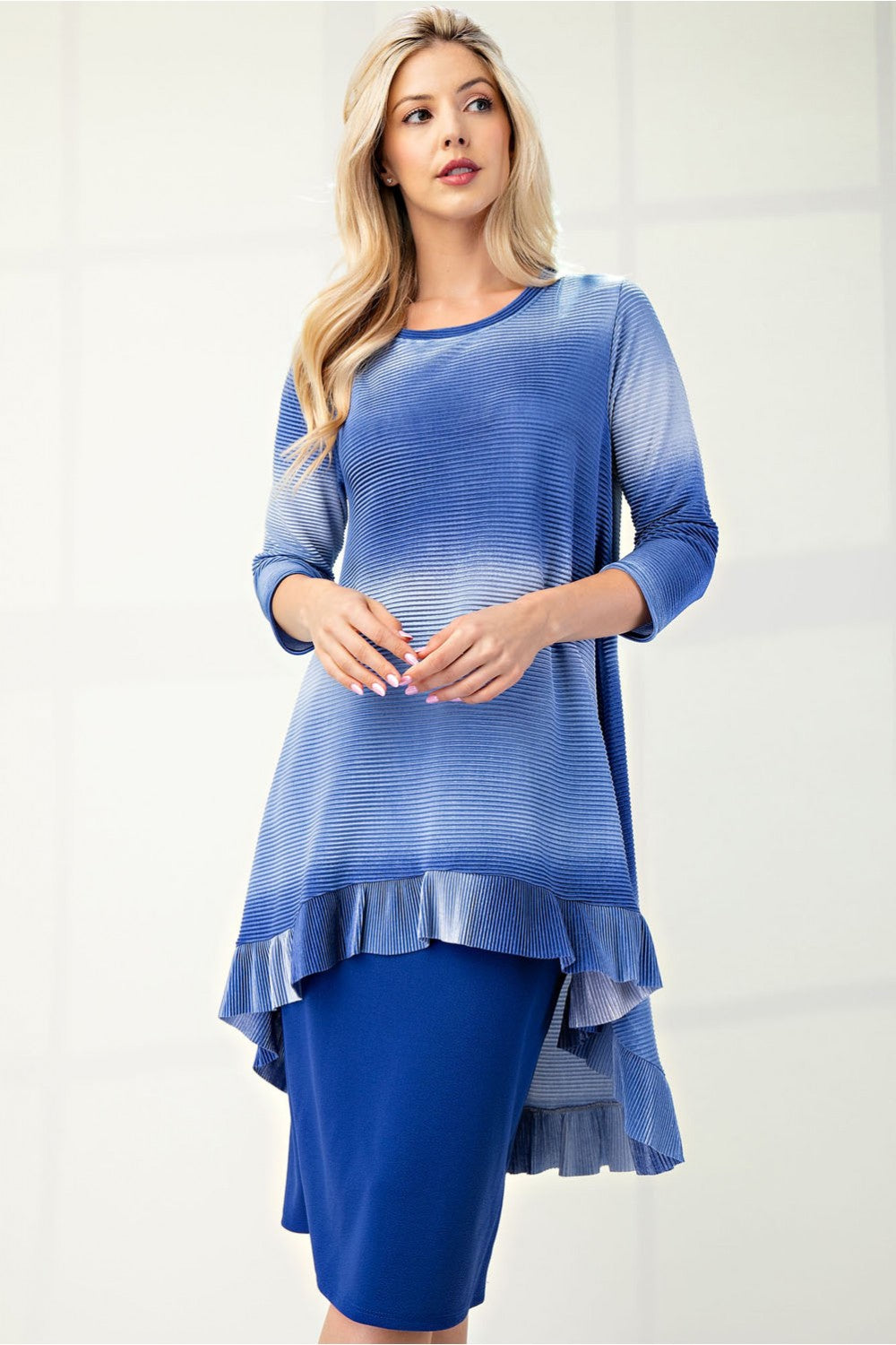 Ombre Modest High-Low Top