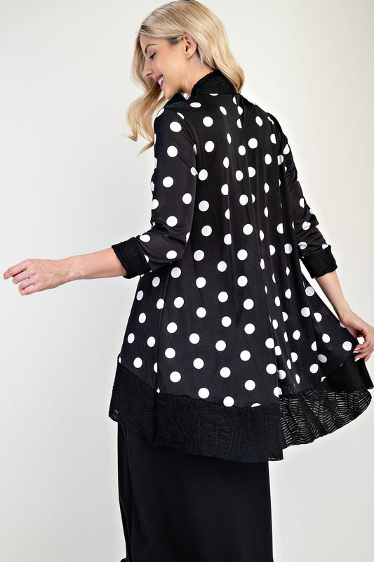 Polka Dot Bow-Tie Modest Top