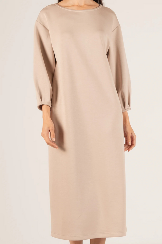 Butter Modal Pintuck Sleeve Midi Dress