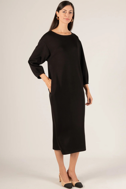 Butter Modal Pintuck Sleeve Midi Dress