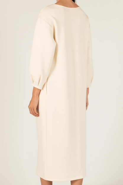 Butter Modal Pintuck Sleeve Midi Dress