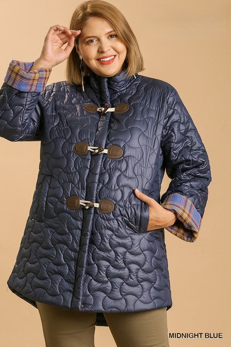 Quilted Navy Jacket