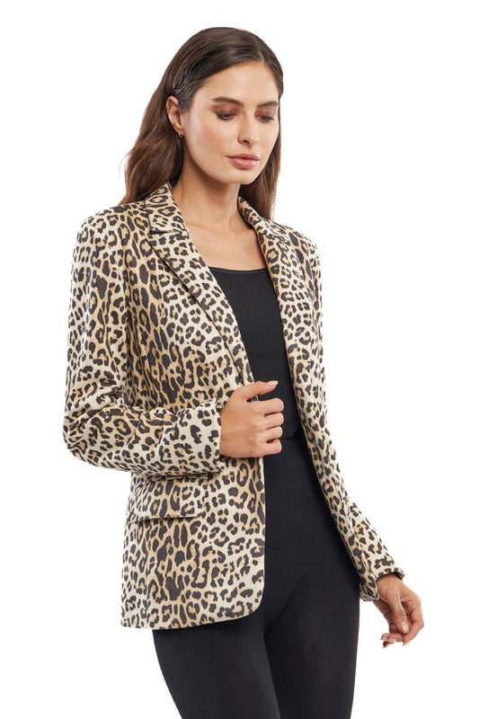 Animal Print Blazer