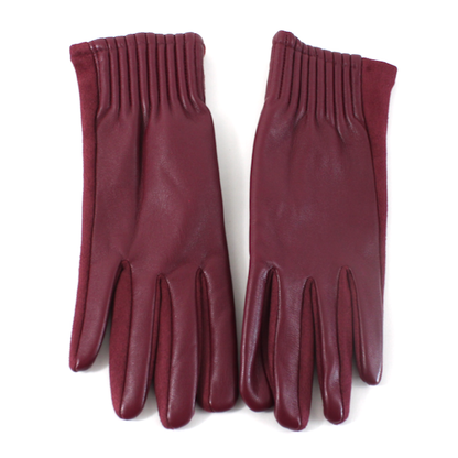 Ladies Faux Leather Gloves