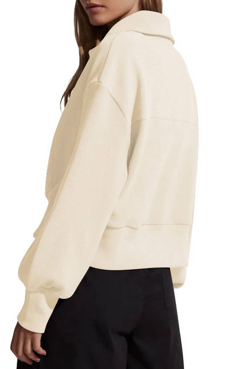 Casual Half Zipper Pullover