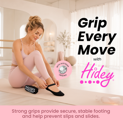 Hidey Non-Slip Bamboo Grip Socks for Women – Anti-Slip