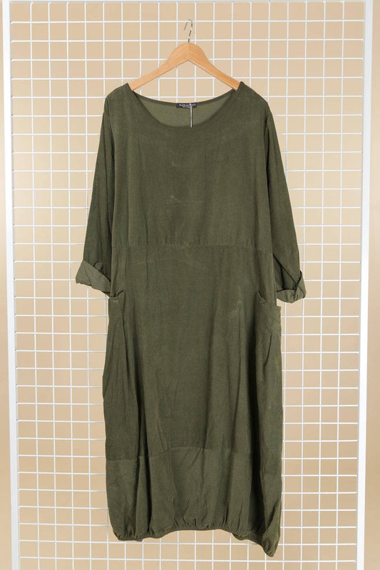 Midi Corduroy Pocketed Dress